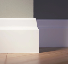 LAGRUS Listwa przypodłogowa WILGOCIOODPORNA OPERA Plus BIAŁA 2,44m