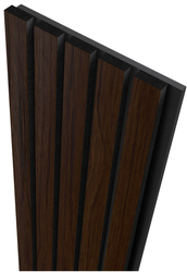 Lamele ścienne akustyczne dekoracyjne FORNIR 20.5 cm x 275 cm DĄB CIEMNY