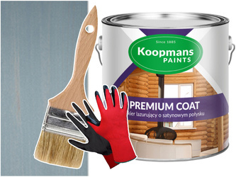 PREMIUM COAT Lakier do drewna ścian BŁĘKITNY 5L