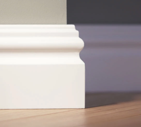 LAGRUS Listwa przypodłogowa WILGOCIOODPORNA LUWR 100 Plus BIAŁA 2,44m