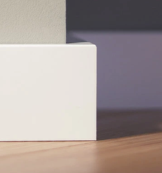 LAGRUS Listwa przypodłogowa WILGOCIOODPORNA BASIC R1 Plus BIAŁA 2,44m