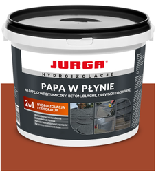 Papa w Płynie Farba na Dach Blachę Dachówkę JURGA CZERWONY CEGLASTY 1,5kg