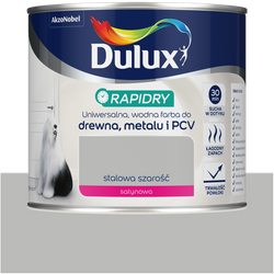 Dulux Rapidry Szybkoschnąca farba do drewna metalu STALOWA SZARY 0,4L