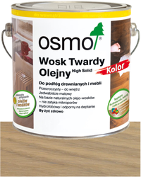 OSMO Wosk Twardy Olejny Wosk KOLOR 3040 BIAŁY JEDWABISTY 25L