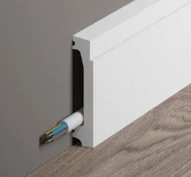 Mardom Decor Listwa przypodłogowa BIAŁA DO MALOWANIA MD027 200 cm