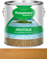 Olej impregnujący do drewna tarasu Koopmans HOUTOLIE 112 DĄB PORTUGAL 2.5L