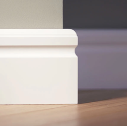 LAGRUS Listwa przypodłogowa WILGOCIOODPORNA ODESSA 100 Plus BIAŁA 2,44m
