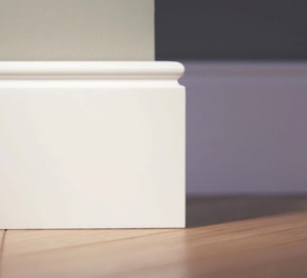 LAGRUS Listwa przypodłogowa WILGOCIOODPORNA TALIA 100 Plus BIAŁA 2,44m