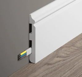 Mardom Decor Listwa przypodłogowa BIAŁA DO MALOWANIA MD018 200 cm