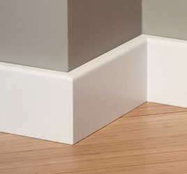 LAGRUS Listwa przypodłogowa WILGOCIOODPORNA CLASSIC 19 R1 Plus BIAŁA 2,44m