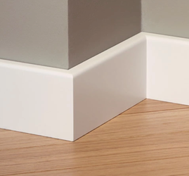 LAGRUS Listwa przypodłogowa WILGOCIOODPORNA CLASSIC R1 mini Plus BIAŁA 2,44