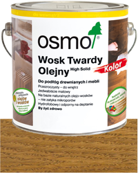 OSMO Wosk Twardy Olejny Wosk KOLOR 3072 BURSZTYN 0,75L