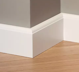 LAGRUS Listwa przypodłogowa WILGOCIOODPORNA CLASSIC R10F Plus BIAŁA 2,44m