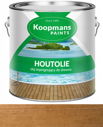 Olej impregnujący do drewna tarasu Koopmans HOUTOLIE 106 ORZECH BRAZYL 2.5L