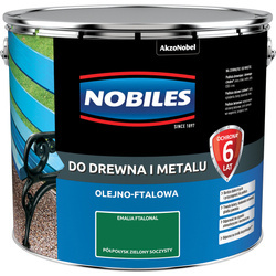 NOBILES Farba olejna ftalowa Ftalonal ZIELONA SOCZYSTA 10L