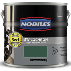 NOBILES STALOCHRON Farba do metalu na rdzę ZIELONA MCHOWA RAL 6005 0,65L