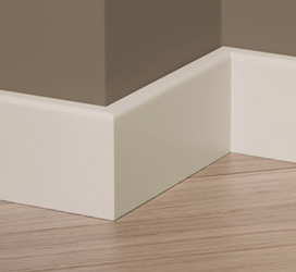 LAGRUS Listwa przypodłogowa WILGOCIOODPORNA CLASSIC R5 Plus BIAŁA 2,44m