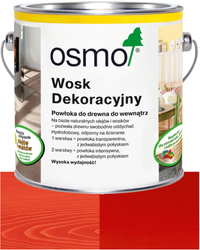 OSMO Wosk Dekoracyjny Intensywny OGNISTY CZERWONY RAL 3000 3104 0,125L