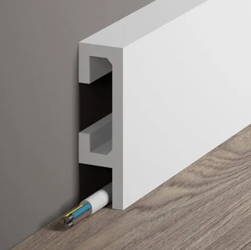 Mardom Decor Listwa przypodłogowa BIAŁA DO MALOWANIA QL019 200 cm