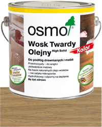 OSMO Wosk Twardy Olejny Wosk KOLOR 3067 JASNY SZARY 25L