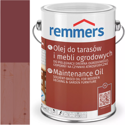 Remmers PFLEGE-OL olej do tarasów deski tarasowej RAL 3011 WIŚNIOWY 5L