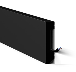 NOEL MARQUET Listwa przypodłogowa WODODPORNA WALLSTYL FT2 czarna 2m