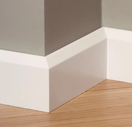 LAGRUS Listwa przypodłogowa WILGOCIOODPORNA CLASSIC 45 Plus BIAŁA 2,44m