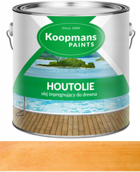 Olej impregnujący do drewna tarasu Koopmans HOUTOLIE 102 PINIA ŚRÓDZIE 2.5L