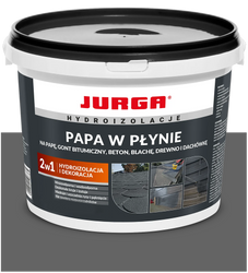 Papa w Płynie Farba na Dach Blachę Dachówkę JURGA SZARA SZARY 4kg