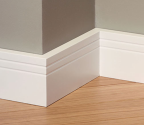 LAGRUS Listwa przypodłogowa WILGOCIOODPORNA NOVA R1 Plus BIAŁA 2,44m