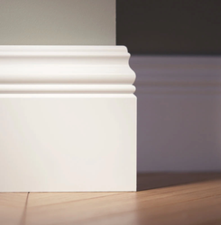 LAGRUS Listwa przypodłogowa WILGOCIOODPORNA WERSAL 150 Plus BIAŁA 2,44m