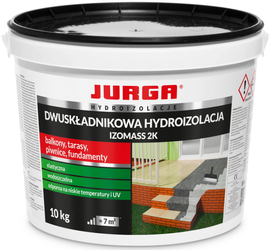 IZOMASS 2K JURGA 10 kg - Masa uszczelniająca Hydroizolacja balkonów tarasów