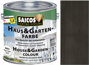 SAICOS Farba domu ogrodu GRAFITOWY 2900 0,75L