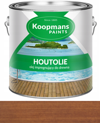 Olej impregnujący do drewna tarasu Koopmans HOUTOLIE 111 TEAK NATURAL 2.5L