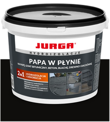 Papa w Płynie Farba na Dach Blachę Dachówkę JURGA CZARNA CZARNY 12kg