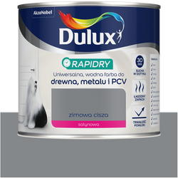 Dulux Rapidry Szybkoschnąca farba do drewna metalu SZARY ZIMOWA CISZA 0,4L
