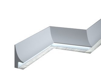 BIAŁA Listwa Przypodłogowa 93x42 QL007 2M LED