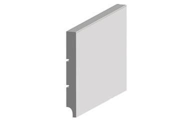 BIAŁA Listwa Przypodłogowa MDF 100x12 1 szt 2,44 M