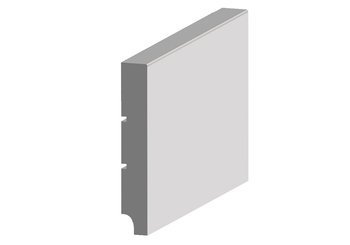 BIAŁA Listwa Przypodłogowa MDF 100x16 1 szt 2,44 M