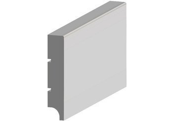 BIAŁA Listwa Przypodłogowa MDF 80x16 1 szt 2,44 M