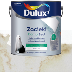 Dulux Farba Podkładowa na Zacieki do ścian i sufitów łazienka BIAŁA 2,5L