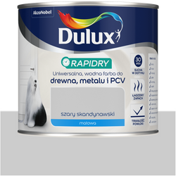 Dulux Rapidry Szybkoschnąca farba do drewna SZARY SKANDYNAWSKI MATOWA 0,4L