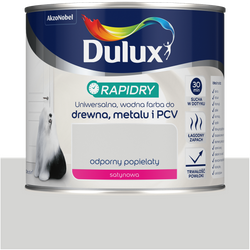 Dulux Rapidry Szybkoschnąca farba do drewna metalu ODPORNY POPIELATY 0,4L