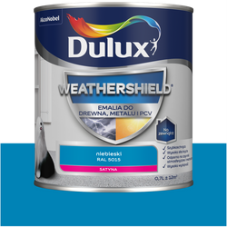 Dulux Weathershield emalia drewna metalu renowacji RAL 5015 NIEBIESKI 0,7L