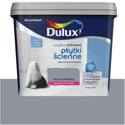 Dulux farba do glazury Szybka Odnowa Płytki Ścienne SZARY GRANITOWY 0,75L