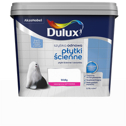 Dulux farba do glazury płytek Szybka Odnowa Płytki Ścienne BIAŁY 0,75L