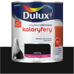 Dulux farba do kaloryferów grzejników Szybka Odnowa Kaloryfery CZARNY 0,75L