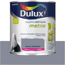 Dulux farba do mebli laminatów Szybka Odnowa MEBLE NIEBIESKI SZARY 0,75L