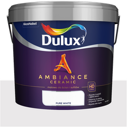 Dulux farba do ścian ceramiczna Ambiance Ceramic Pure White CZYSTA BIAŁA 9L