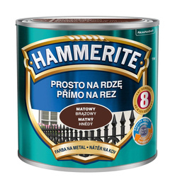 HAMMERITE Farba na rdzę 0,25L BRĄZOWY MATOWY